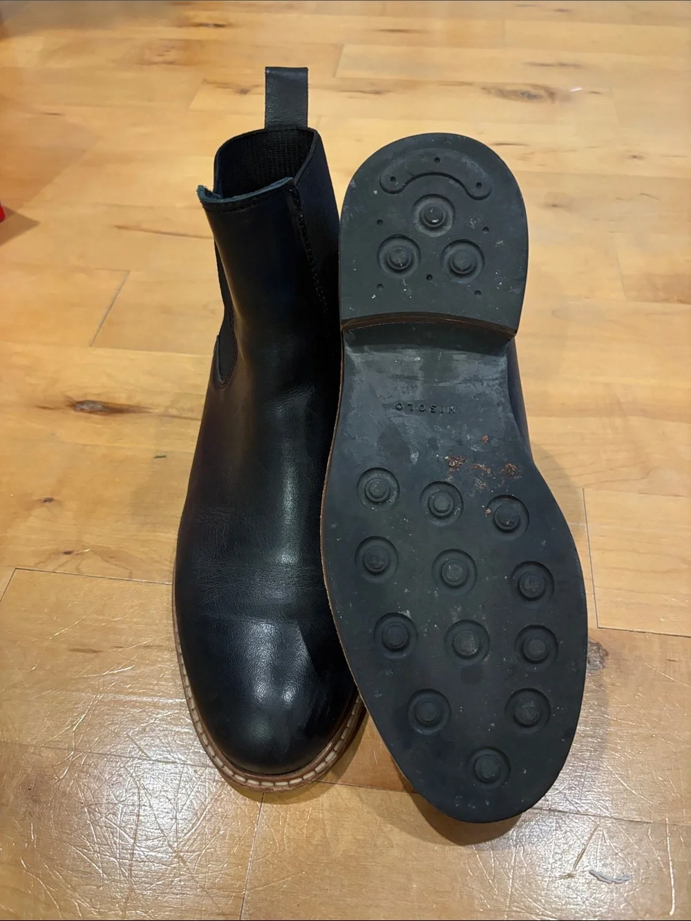 Nisolo Women’s Black Leather Chelsea Boots - Classic Slip-On Style